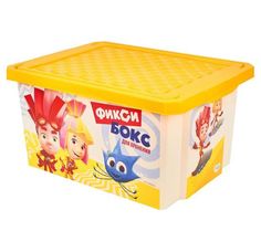 Детский ящик Little Angel Фиксики желтый 17 л 405 x 305 x 210 мм