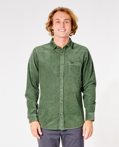 Рубашка мужская Rip Curl STATE CORD LS SHIRT зеленая S