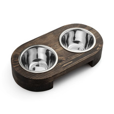 Миска для животных двойная PETSTOP, 500 мл