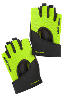 Перчатки атлетические MadWave Fitness Gloves Velcro, black, XXL