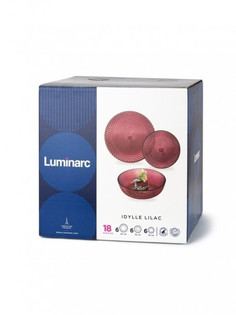 Сервиз столовый, набор посуды Идиллия Лилак 18 предметов люминарк Luminarc