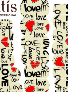 Пленка для дизайна ногтей ATIS Collor 54 00427, 25 шт., 1 лист