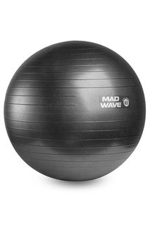 Мяч без массажного эффекта MadWave Anti Burst GYM Ball graphite, 65 см