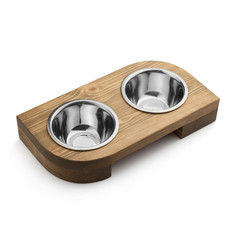 Миска для животных двойная PETSTOP, 500 мл