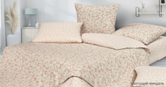 Комплект постельного белья Ecotex Гармоника 1,5 сп. Цветущий миндаль