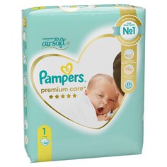 Подгузники Pampers Premium Care 1 (2-5 кг) - 66 шт