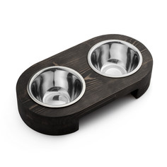 Миска для животных двойная PETSTOP, 500 мл
