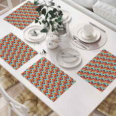 Комплект салфеток JoyArty "Эффектные кубики" (32х46 см, 4 шт.)