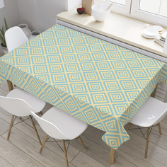 Скатерть прямоугольная JoyArty "Трехслойный ромб" из оксфорда, 120x145 см