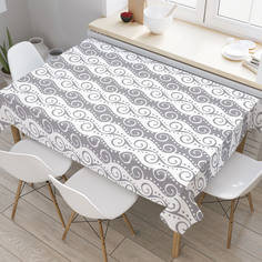 Скатерть прямоугольная JoyArty "Кованые спирали" из оксфорда, 180x145 см