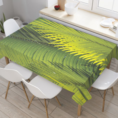 Скатерть прямоугольная JoyArty "Много папоротника" из оксфорда, 180x145 см