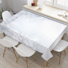 Скатерть прямоугольная JoyArty "Белоснежный лес" из оксфорда, 120x145 см