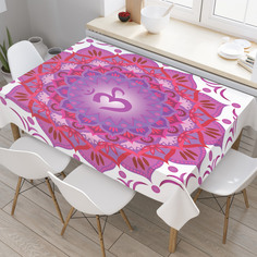 Скатерть прямоугольная JoyArty "Сахасрара чакра" из оксфорда, 180x145 см