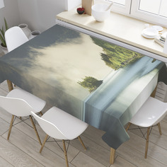 Скатерть прямоугольная JoyArty "Туман приближается" из оксфорда, 120x145 см