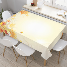 Скатерть прямоугольная JoyArty "Осенняя арка" из оксфорда, 180x145 см