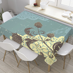 Скатерть прямоугольная JoyArty "Винтажный ажур" из оксфорда, 120x145 см