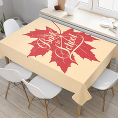 Скатерть прямоугольная JoyArty "Обратно в школу" из оксфорда, 180x145 см