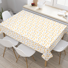 Скатерть прямоугольная JoyArty "Цветные капли" из оксфорда, 180x145 см