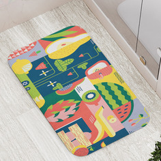Коврики для ванной и туалета bath_100791 Абстрактные фрукты JoyArty
