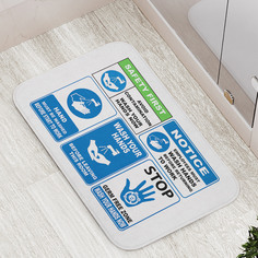 Коврики для ванной и туалета bath_99861 Инструкция для мытья рук JoyArty