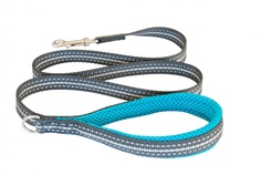 Мягкий светоотражающий поводок бирюзовый 15mm x 1,2m Cortina