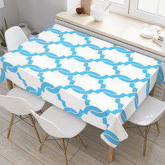 Скатерть прямоугольная JoyArty "Марокканская решетка" из оксфорда, 120x145 см