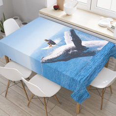 Скатерть прямоугольная JoyArty "Веселая поездка" из оксфорда, 120x145 см