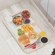Коврики для ванной и туалета bath_100362 Поднос вкусных продуктов JoyArty