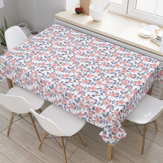 Скатерть прямоугольная JoyArty "Акварельное цветение" из оксфорда, 180x145 см