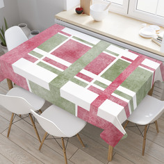 Скатерть прямоугольная JoyArty "Геометрический беспорядок" из оксфорда, 120x145 см