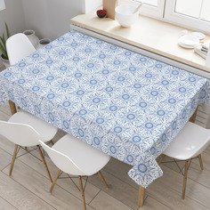 Скатерть прямоугольная JoyArty "Восточный цветочный узор" из оксфорда, 180x145 см