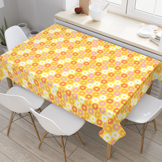 Скатерть прямоугольная JoyArty "Цветной порядок" из оксфорда, 120x145 см