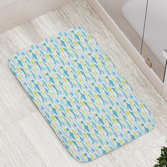 Коврики для ванной и туалета bath_107679 Геометрический арт водных животных Joy Arty