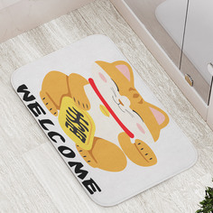 Коврики для ванной и туалета bath_98684 Приглашающий манэки-нэко JoyArty