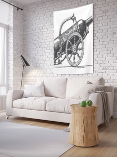Вертикальное фотопанно на стену JoyArty Подставка Царь-Пушка 150x200 см