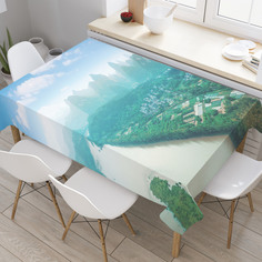 Скатерть прямоугольная JoyArty "Район Яншо" из оксфорда, 120x145 см