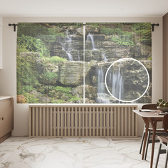 Шторы и тюль tul_17891_145x180 Дикий водопад JoyArty