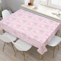 Скатерть прямоугольная JoyArty "Японские символы" из оксфорда, 180x145 см