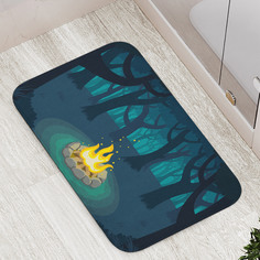 Коврики для ванной и туалета bath_99845 Костер в ночном лесу JoyArty