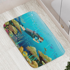 Коврики для ванной и туалета bath_98247 Дайвингист у дна JoyArty