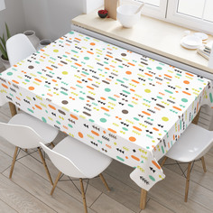 Скатерть прямоугольная JoyArty "Фигурный лес" из оксфорда, 180x145 см