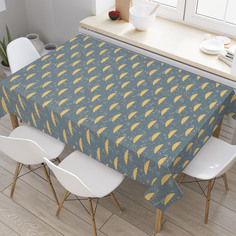 Скатерть прямоугольная JoyArty "Зонт под дождем" из оксфорда, 180x145 см