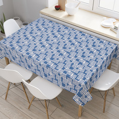 Скатерть прямоугольная JoyArty "Узор с геометрическими мотивами" из оксфорда, 120x145 см