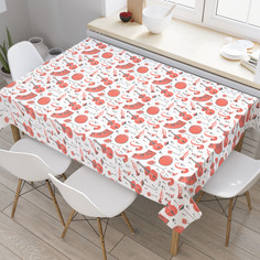 Скатерть прямоугольная JoyArty "Музыкальные инструменты" из оксфорда, 180x145 см