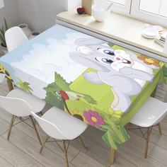 Скатерть прямоугольная JoyArty "На лужайке" из оксфорда, 120x145 см