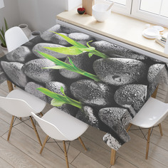 Скатерть прямоугольная JoyArty "Сквозь камни" из оксфорда, 120x145 см