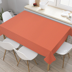 Скатерть прямоугольная JoyArty "Оранжевая монотонность" из оксфорда, 120x145 см