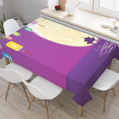 Скатерть прямоугольная JoyArty "Светильники в Японии" из оксфорда, 120x145 см