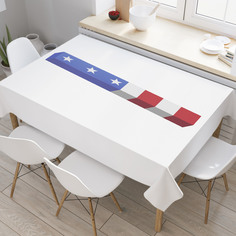 Скатерть прямоугольная JoyArty "Американская i" из оксфорда, 120x145 см