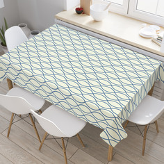 Скатерть прямоугольная JoyArty "Веревочное плетение" из оксфорда, 120x145 см